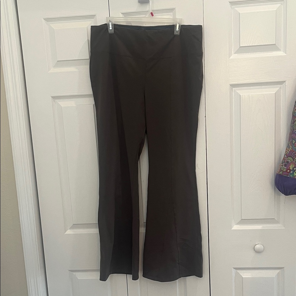 Women with Control Brown Flare Pants same as another listing but regular length
